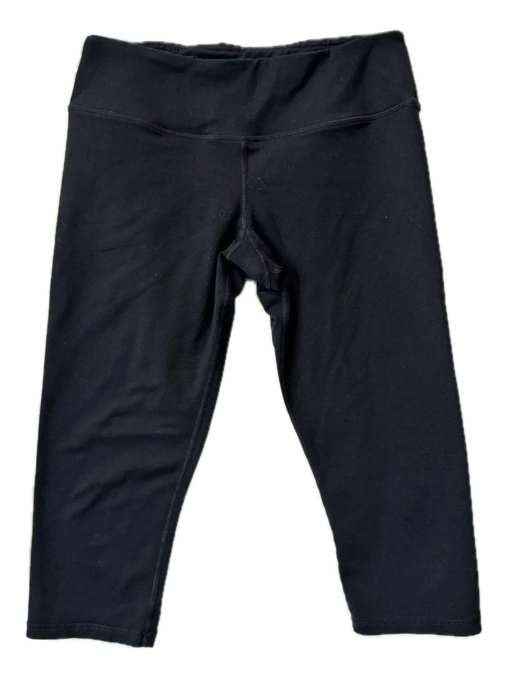 Lululemon Wunder Under Crop Leggings Black Size 6 Yoga Athletic